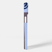 BLAUW & ZWART KLEURONTWERP OP iPhone / iPad case (Achterkant / Rechts)