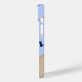 BLAUW & ZWART KLEURONTWERP OP iPhone / iPad case (Achterkant / Links)