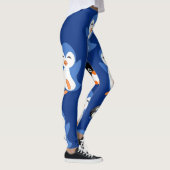 Blauw Zwart leggings Pinguïn Lang (Rechts)