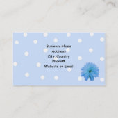 Blauw zwart lintontwerp met ventilator visitekaartje (Achterkant)