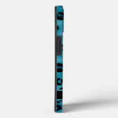 Blauw Zwart Luipaardprint Persoonlijk Case-Mate iPhone Case (Achterkant / Rechts)