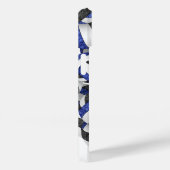 Blauw zwart monogram meisjes volleybal Case-Mate iPhone case (Achterkant / Rechts)