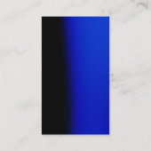 Blauw Zwart Monogram Professioneel Visitekaartje (Achterkant)