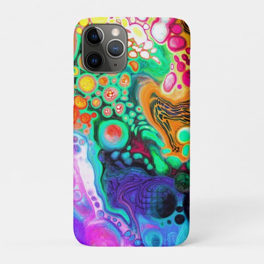 Blauw, zwart, Paars, geel Case-Mate iPhone Case (Achterkant)