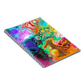 Blauw, zwart, Paars, geel Notitieboek (Rechterzijde)