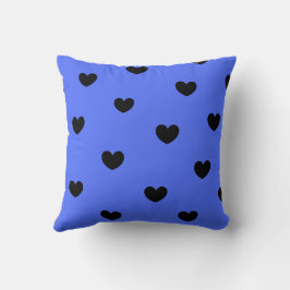 Blauw Zwart Schattig Knus Modern Romantisch Chic H Kussen