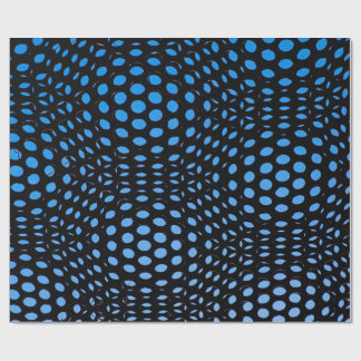Blauw Zwart Stip Papier Verpakkingscadeau