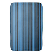 Blauw Zwart Strepen Badmat (Voorkant Verticaal)
