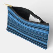 Blauw Zwart Strepen Klein Etui (Open)