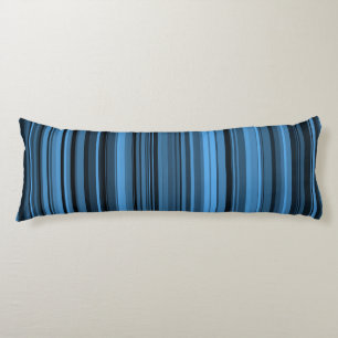 Blauw Zwart Strepen Lichaamskussen