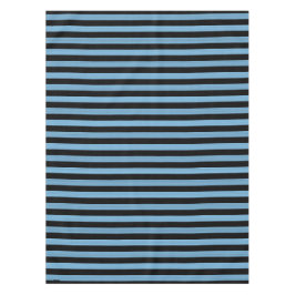 Blauw Zwart Strepen Naadloos Patroon Tafelkleed