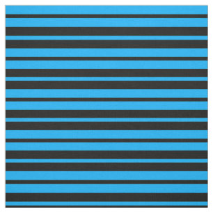Blauw Zwart Strepen Patroon Ontwerp Stof