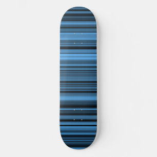 Blauw Zwart Strepen Persoonlijk Skateboard