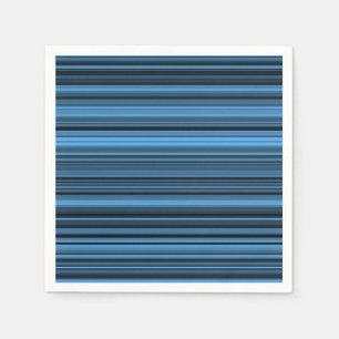 Blauw Zwart Strepen Servet