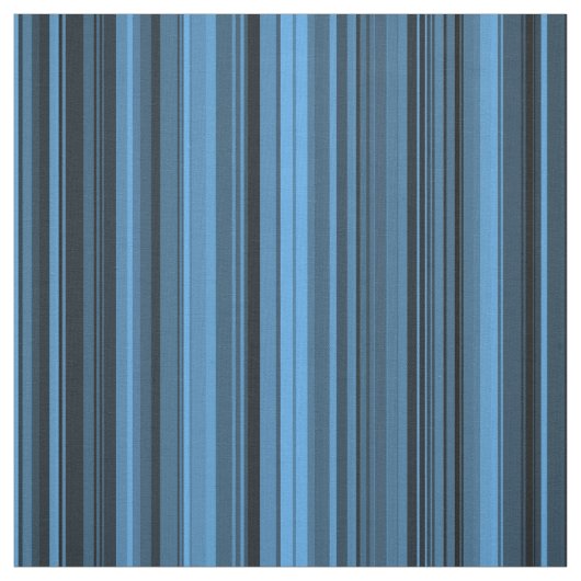 Blauw Zwart Strepen Stof (Swatch)