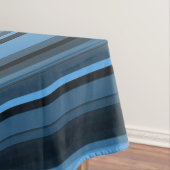 Blauw Zwart Strepen Tafelkleed (Voorbeeld)
