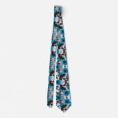 Blauw zwart stropdas (Achterkant)