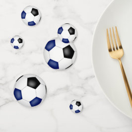 Blauw Zwart Team Kleuren voetballen kinder Partij Confetti