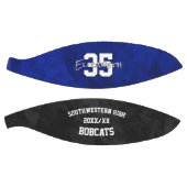 Blauw Zwart Team Naam Einde van het seizoen Cadeau Basketbal (Panelen)