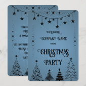 Blauw & Zwart Vakantie Kaart (Voorkant / Achterkant)