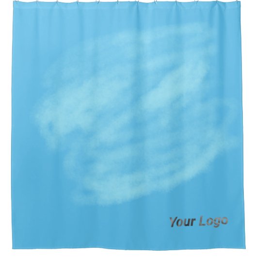 Blauw zwart verfeffect acrylkunst Schuifgordijn Douchegordijn (Voorkant)