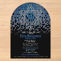 Blauw Zwart Videogame Gamer Bar Mitzvah