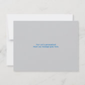 Blauw Zwart Videogame Gamer Bar Mitzvah Dank u Bedankkaart (Achterkant)