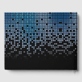 Blauw Zwart Videogame Gamer Bar Mitzvah Gastenboek (Achterkant)