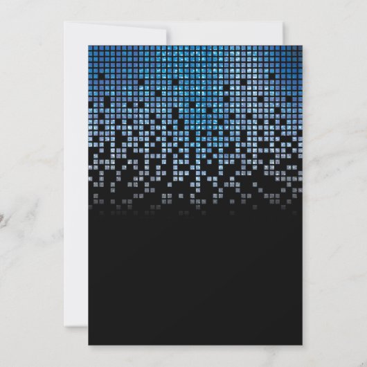 Blauw Zwart Videogame Gamer Bar Mitzvah Kaart (Achterkant)