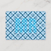 Blauw zwart visitekaartje (Achterkant)