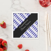 blauw zwart vliegtuigservetten servetten (Insitu)