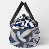 Blauw Zwart Volleybal Team kleuren patroon Plunjezak (Rechts)