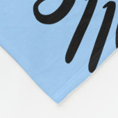 Blauw zwart volleybalveld haar gelukkige plek fleece deken (Hoek)