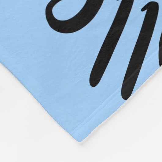 Blauw zwart volleybalveld haar gelukkige plek fleece deken (Hoek)