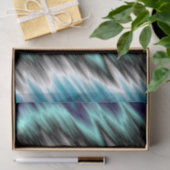 Blauw zwart-wit abstract tissuepapier (Geschenk)