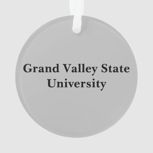 Blauw, Zwart & Wit Michigan Ornament (achterkant)