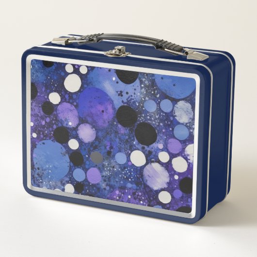 Blauw Zwart Wit Stippen (Voorkant)
