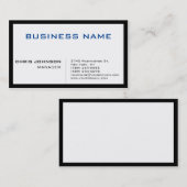 Blauw zwart-wit, uniek grafisch beheerprogramma, V Visitekaartje (Voorkant / Achterkant)