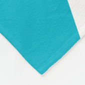 Blauw Zwart-wit Union Jack Fleece Deken (Hoek)