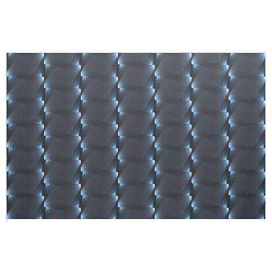 Blauw Zwart Wit Verlichte Rechthoeken Stof (Fat Quarter)