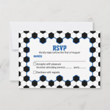 Blauw Zwart Wit Voetbal Bar Mitzvah