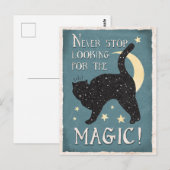  blauw, zwart, zwart, met staartje briefkaart (Voorkant / Achterkant)