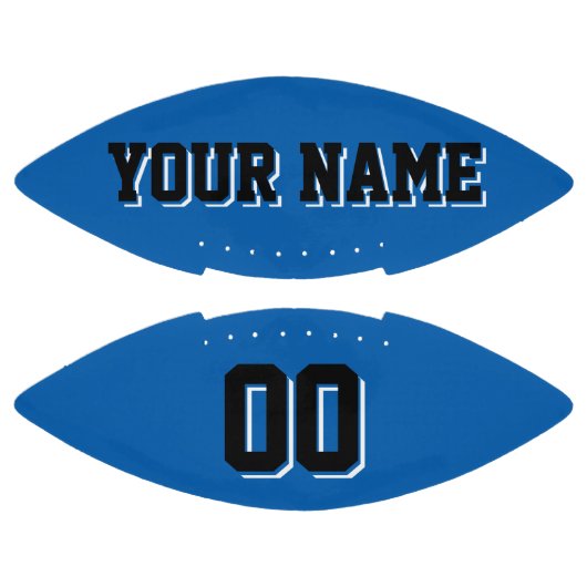 BLAUW ZWARTE EN WITTE Football (Panelen)