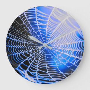 Blauw Zwarte Enge Griezelen Spinneweb Grote Klok