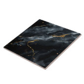 Blauw-Zwarte Marmer Goud Glitter ID1172c Tegeltje (Zijkant)