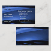 Blauw zwarte moderne visitekaartje (Voorkant / Achterkant)