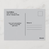 Blauw Zwarte Videospel Gamer Bar Mitzvah Dank Je Briefkaart (Achterkant)