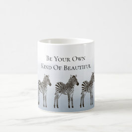 Blauw Zwarte Zebras Wees Je Eigen Soort Mooi Koffiemok