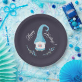 Blauw Zweeds Gnome Holiday Paper Borden Papieren Bordje (Feest)