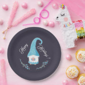 Blauw Zweeds Gnome Holiday Paper Borden Papieren Bordje (Feest)